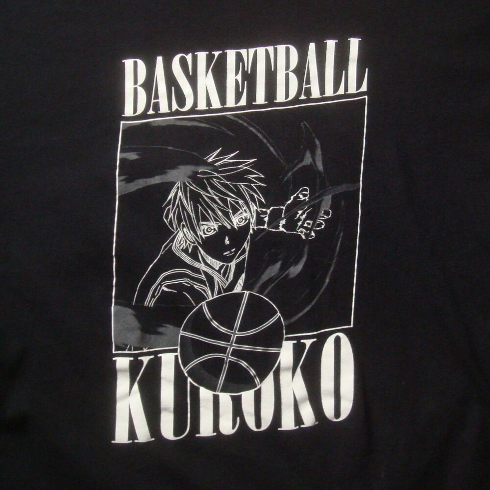 UNIQLO UT Team Kuroko Basketball Manga Graphic Black Tee T-Shirt